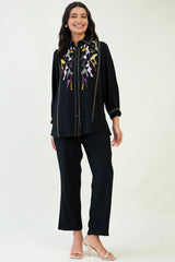 Black Colorful Sequin Co-ord Set