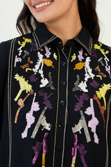 Black Colorful Sequin Co-ord Set