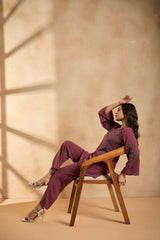 Cherry Pink Embellished Co-Ord Set