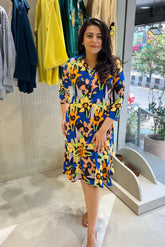 Cotton Viscose Printed Dress