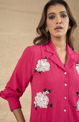 Pink Sequin Embellished Shirt