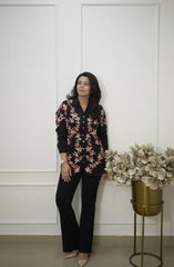 Black Embroidered Shirt