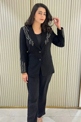Black Embellished Blazer