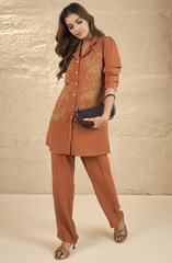 Rust Embellished Co-ord Set