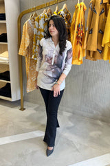 Abstract Viscose Printed Shirt