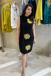 Sunflower Embroidered georgette Dress