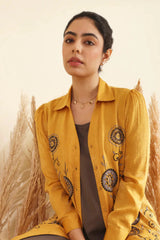 Mustard and Grey Co-ord set