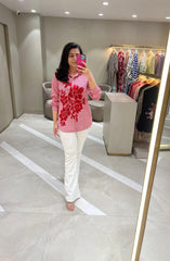 Red Embroidered Shirt