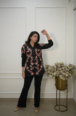 Black Embroidered Shirt