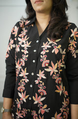 Black Embroidered Shirt