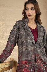 Checks Woolen Co-ord Set