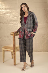 Checks Woolen Co-ord Set