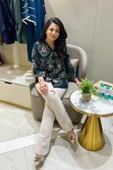 Bottle Green Embroidered Shirt