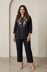 Black Colorful Sequin Co-ord Set