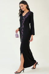 Black Embellished Gown