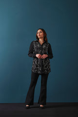 Black & Pearl Embellished Shirt