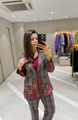 Checks Woolen Co-ord Set