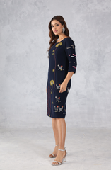 Black Embroidered Dress