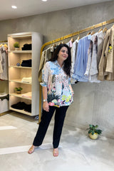 Cotton Viscose Digital Print Shirt