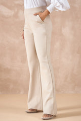 Beige Bell Bottom