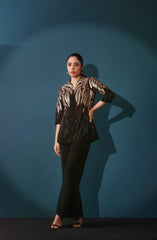 Black & Gold Co-ord Set