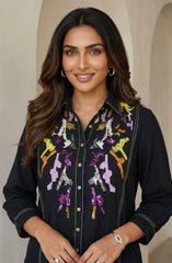 Black Colorful Sequin Co-ord Set