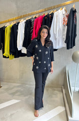 Black Embellished Top