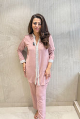 Blush Pink Embellished Co-Ord Set