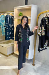 Black Embellished Co-ord Set