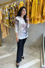 Abstract Viscose Printed Shirt