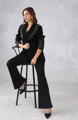 Black Embellished Blazer
