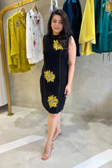 Sunflower Embroidered georgette Dress