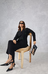 Classic Black & Green Embellished Co-Ord Set