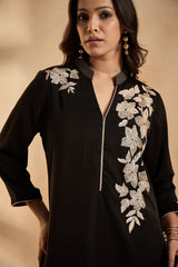 Midnight Luxe Black Kurta Set