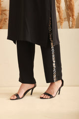 Black Embroidered kurta set