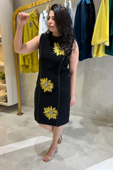 Sunflower Embroidered georgette Dress