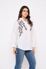 White Embroidered shirt