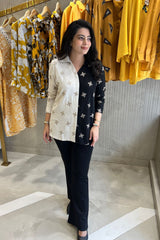 Cotton Linen Contrast Shirt