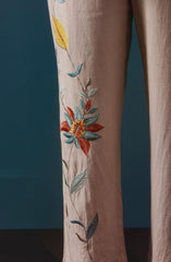 Linen Embroidered Co-ord Set