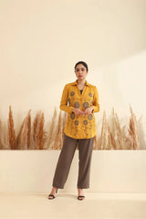 Mustard and Grey Co-ord set