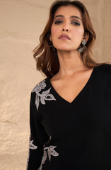 Black Patchwork Dress