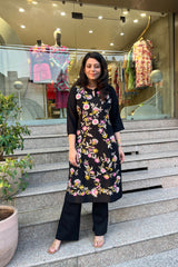 Graceful Black Kurta Set