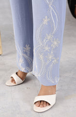 Azure Sky Blue Embroidered Co-Ord Set