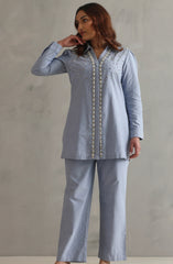 Pearl Cotton Denim Co-ord set