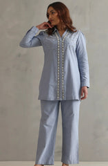 Pearl Cotton Denim Co-ord set