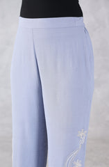 Azure Sky Blue Embroidered Co-Ord Set