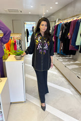 Black Colorful Sequin Co-ord Set