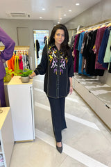 Black Colorful Sequin Co-ord Set