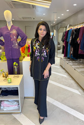 Black Colorful Sequin Co-ord Set