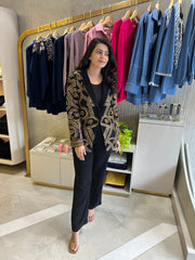 Black Embroidered Blazer